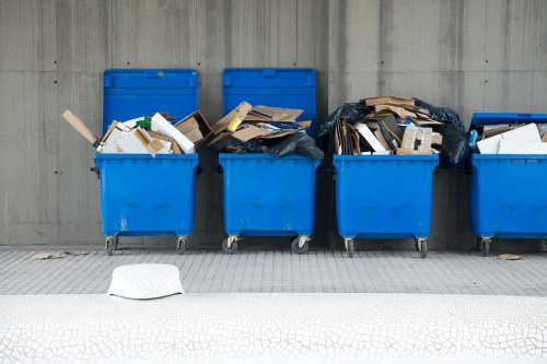 Site cleanup in progress for builders waste clearance